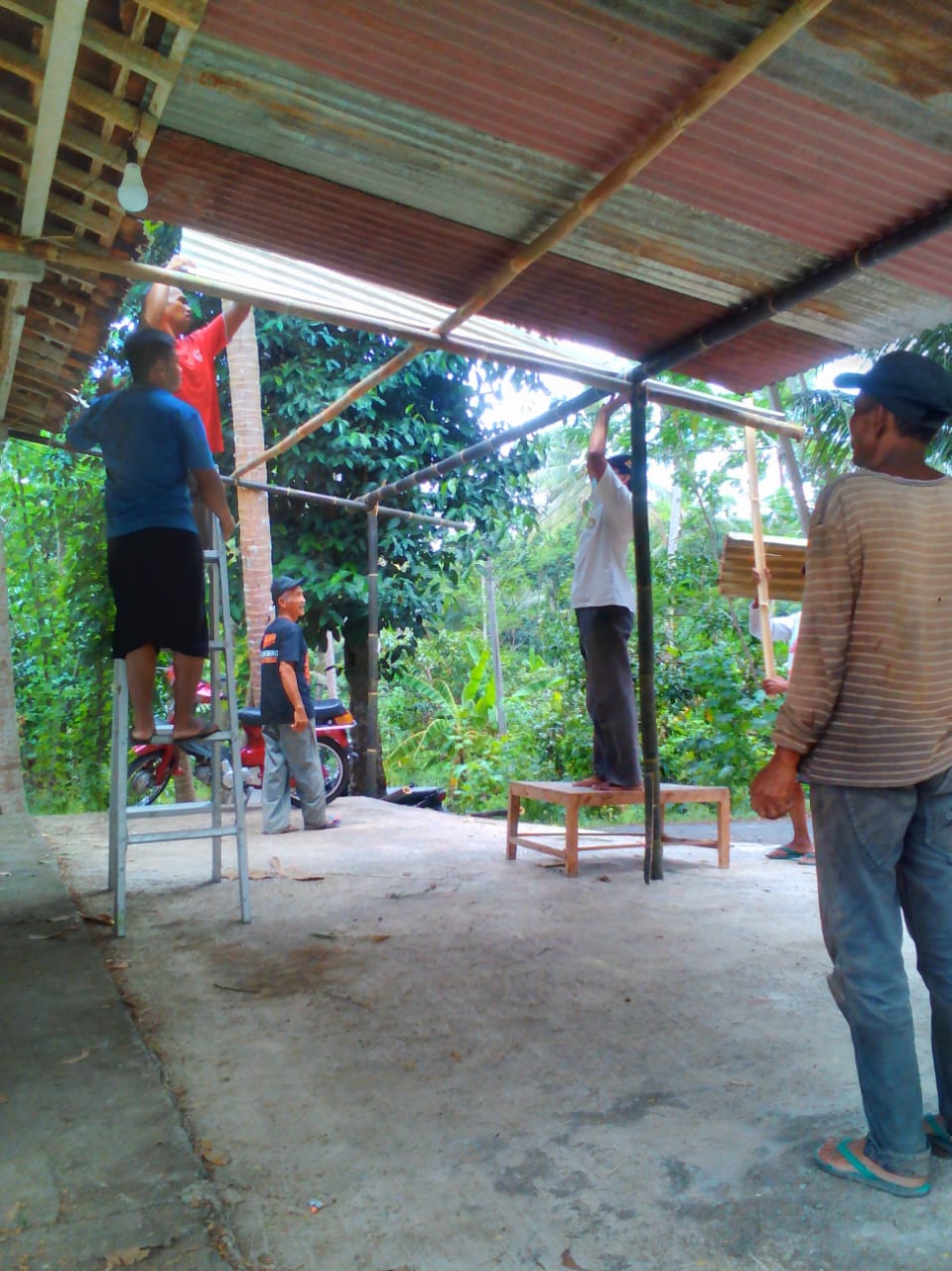 Persiapan Doa Bersama Warga Penggung